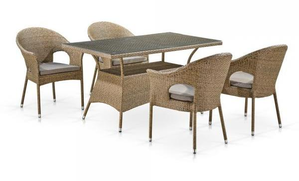 картинка Комплект мебели из ротанга T198B/Y79B-W56 Light Brown от магазина "Заказ Кровли"