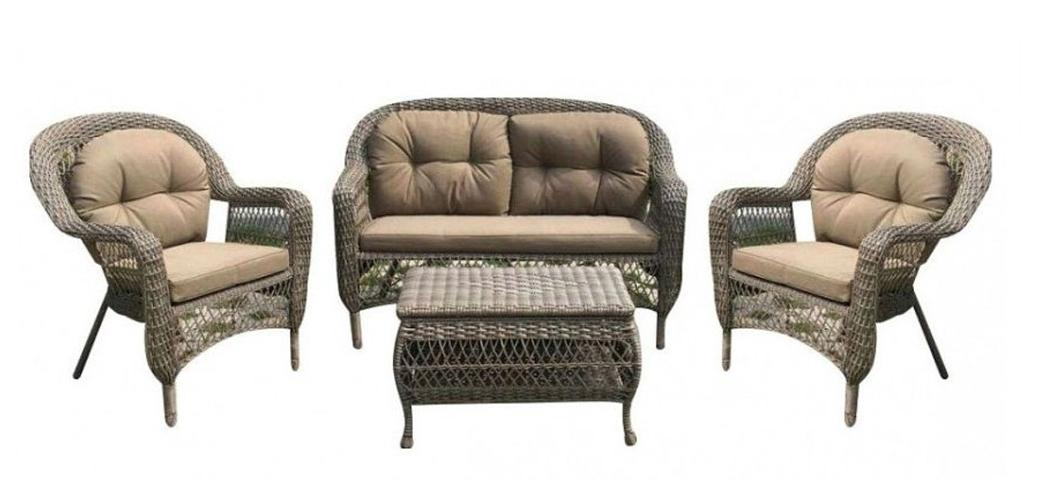 картинка Комплект мебели   2+1+1 из ротанга LV520BB Beige/Beige/ от магазина "Заказ Кровли"